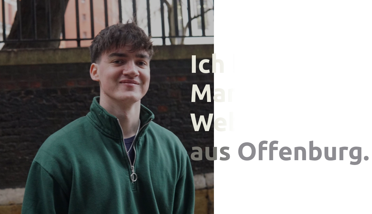Porträt von Marc Griese, Webentwickler aus Offenburg